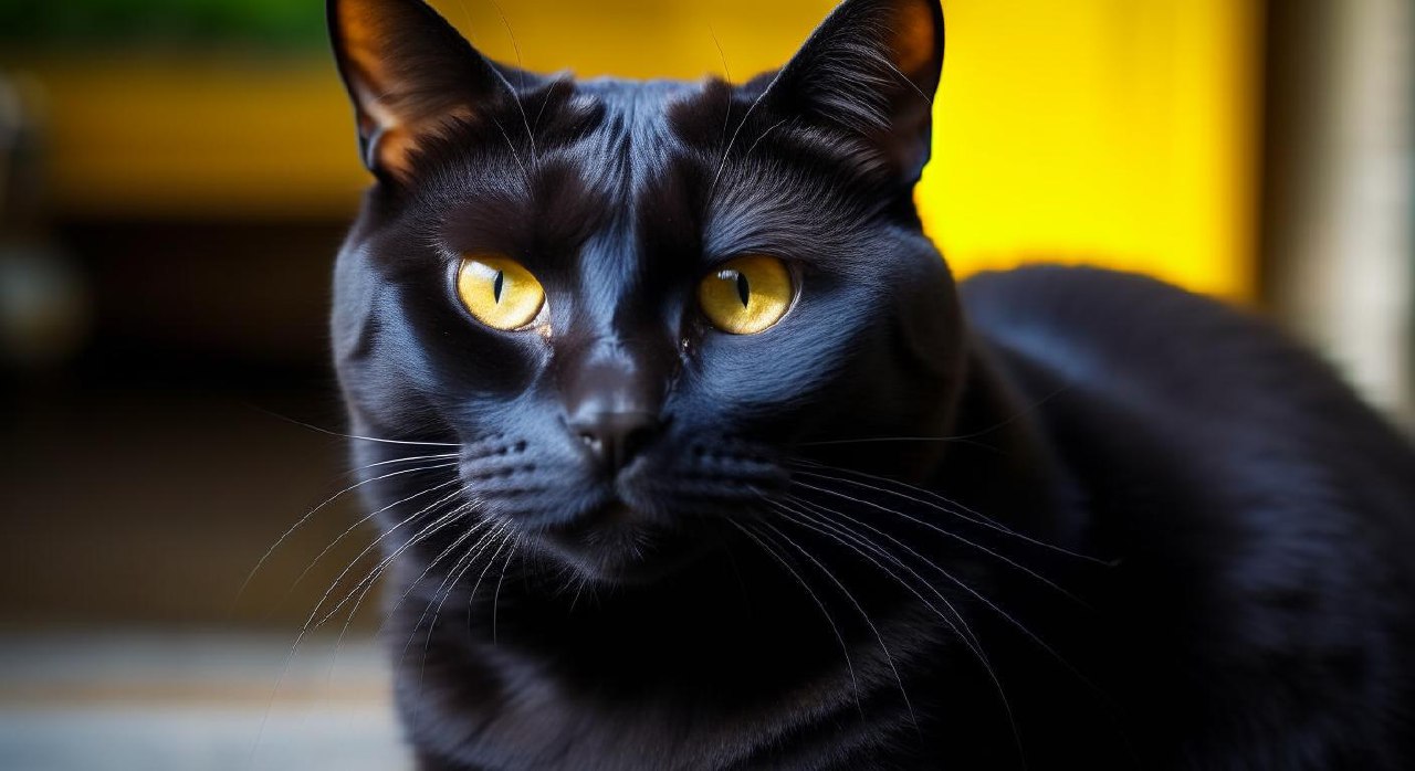 Варгин - кот огромных размеров, весь черный как смоль