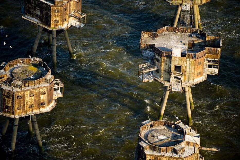 Морские форты Манселла: ржавеющие в Северном море